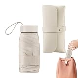 Genérico Paraguas de bolsillo para viaje | Protección solar antirrayos UV - Luz protección UV Sombrilla para viaje playa deporte picnic vacaciones al aire libre diario
