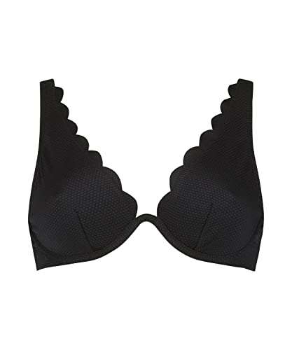 Hunkemöller Unwattiertes Bügel-Bikini-Top Scallop - Nero - 75B
