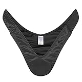 QOYDOY Thong Tucking Gaff Panties For Crossdressers Transgender Individuals Smooth Silky Hidden Gaff Shaping Brief(Black M)