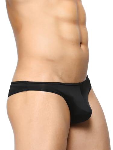 Image of BASIICS by La Intimo Solid Semi-Seamless Featherlight Brief for Men Innerwear | Antimicrobial Underwear for Men
