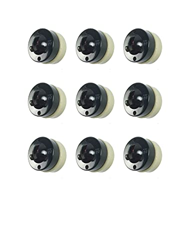 Ridhi Home Decor-ISI Mark Old Round Bakelite 1Way Light Switch with Ceramic Base, Set of 9