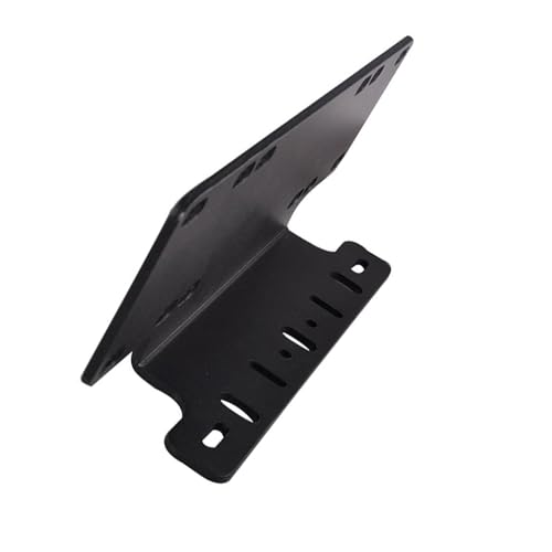 Soporte de matrícula universal MASO elegante de aleación de aluminio negro 5