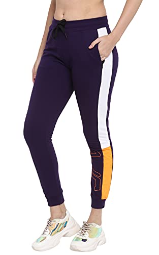 Alan Jones Clothing Women’s Slim Fit Poly Cotton Track Pant (WM21-JOG-D04-P)