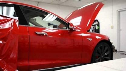 Image of WISDOM Glossy Red Vinyl Car & Bike Wrap Sheet Roll Film Sticker Decal Size : (24 x 120 inch)