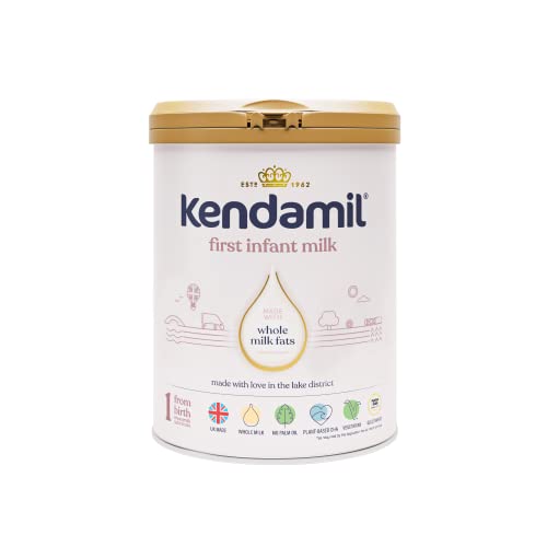 (2x800g) Kendamil First Infant Milk 2-Pack, Stage 1 from Birth – British Made, Whole Milk Formula – Vegetarian, No Palm Oil, No GMOs – with Omega 3 DHA, Omega 6 ARA and Prebiotics