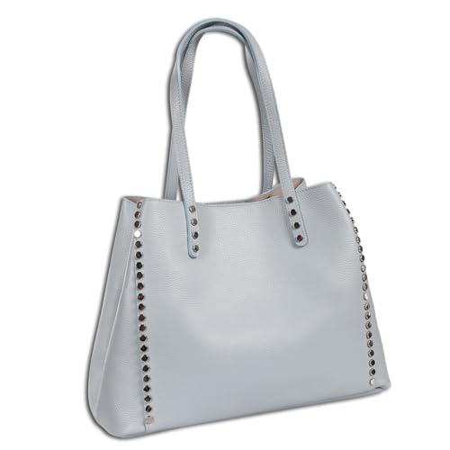 Sac à bandoulière en cuir bleu clair OTT198SH1 pour femme