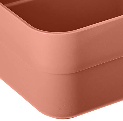 Mini Caixa Organizadora ou Porta Treco Organizador de Gaveta Terracota, Logic