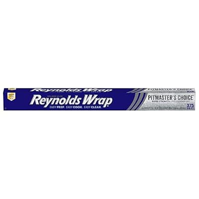 Reynolds Wrap Pitmaster's Choice Extra Thick Foil for Grilling, 18 Inch Grill Foil, Withstands High Heat, Extra Wide, 37.5 Total Sq. Ft.
