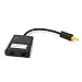 SiYear 1 in 2 Out Digital Toshlink Fiber Audio Optical Splitter Cable ，Fiber Optic Adapter，Fiber Converter, Audio Adapter Cable (0.2M)