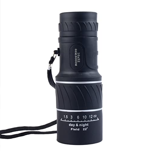Visore Termico, 16X52 Monocolo ad alta definizione Telescopio Fotocamera for telefono cellulare Clip HD Visione notturna a bassa luminosità Occhiali Binocolo da esterno(Spectacles)