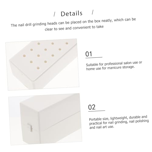 Caja para brocas de taladro de uñas con 30 agujeros miniatura 7