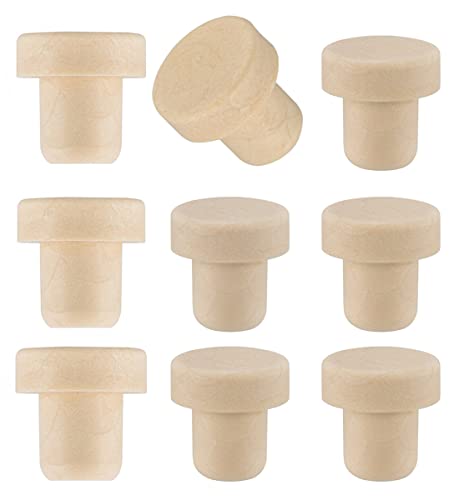Synthetischer T-förmiger Flaschenverschluss, Wiederverwendbarer Weinflaschenverschluss für Flaschen mit Innendurchmesser von 18,6 mm - Packung mit 30 Stück Cover