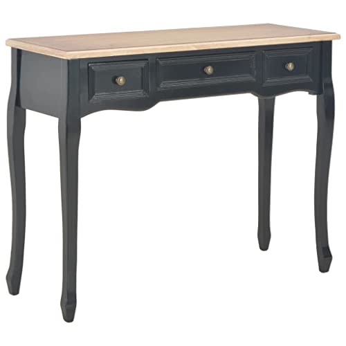 vidaXL Table de Console et Coiffeuse avec 3 Tiroirs Table de Maquillage Meuble de Chambre à Coucher...