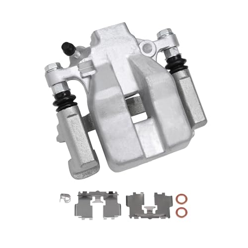 Image of Detroit Axle - Rear Left Brake Caliper for Toyota 2008-2011 Avalon 2007-2011 Camry Lexus 2007-2012 ES350, Driver Side Disc Brake Caliper w /Bracket 2009 2010 Replacement