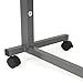 Vaunn Medical Adjustable Overbed Bedside Table with Wheels (Hospital and Home Use)