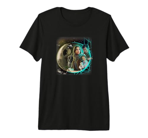 T-shirt Rogue One Star Wars en coton premium avec impression textile haute résistance