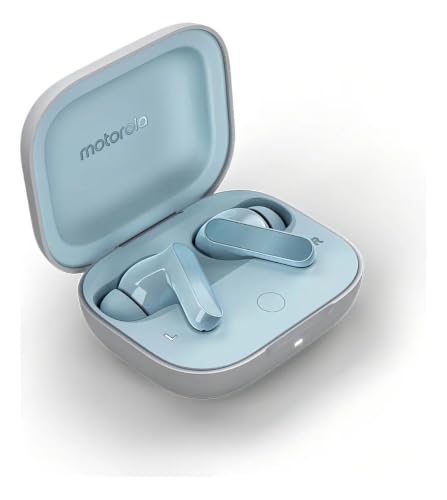 Image of Motorola Moto Buds XT2441-1 Dinamic ANC, Triple Mic. Array, IPX IP54, Bluetooth 5.3, Dolby Atmos-Sound - (Illusion Blue)
