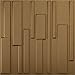 Ekena Millwork 19 5/8"W x 19 5/8"H Wigan EnduraWall Decorative 3D Wall Panel, Gold Rush (Covers 2.67 Sq. Ft.