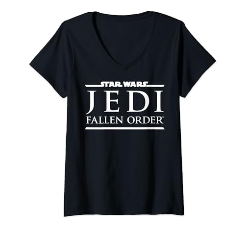 T-shirt V Star Wars Jedi Fallen Order pour femme au logo épuré en coton confortable