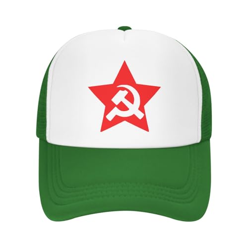 Hammer and Sickle Trucker Hat Snapback Mesh Baseball Cap Unisex2