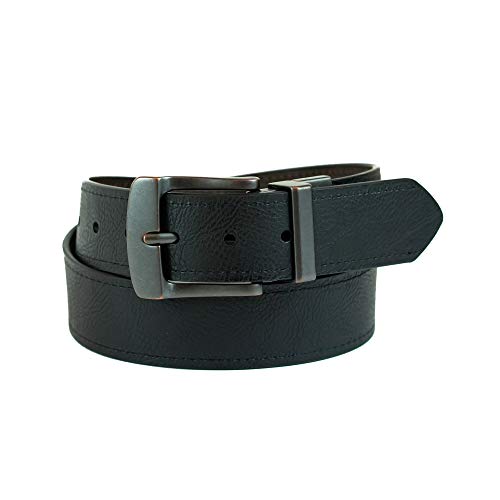 Image of Levi's Leather Men's Levis 40Mm Reversible Belt With Brushed Silver Buckle