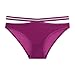 Épissage Respirant Sexy Culotte Creuse Creuse Culotte De Sport Culotte en Coton Womens Out Lingerie Sexy Ronde (Purple, S)