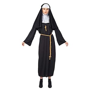 Spooktacular Creations Nun Halloween kostuum voor volwassenen voor vrouwen met nongewoonte