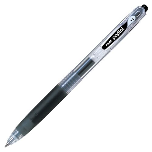 Pilot 481154 Caneta de gel Pop 'lol, preto, espessura do traço: 0,4 mm