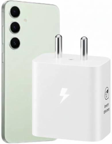 Image of 25W Type-C Fast Charger for Samsung Galaxy M Series - M56 M55s M16 M06 M05 M04 M14 (5000mAh) M15 M35 M34 M33 M13 (6000mAh) - Adapter Only| Original Rapid Charging (White)