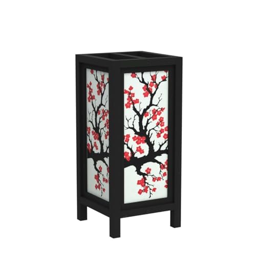 Red Berry Thailand Lanna Lamp SG_B00HUP898I_US Japanese Sakura/Cherry Blossom Lamp - Handmade Wood Table Lamp thumb #3