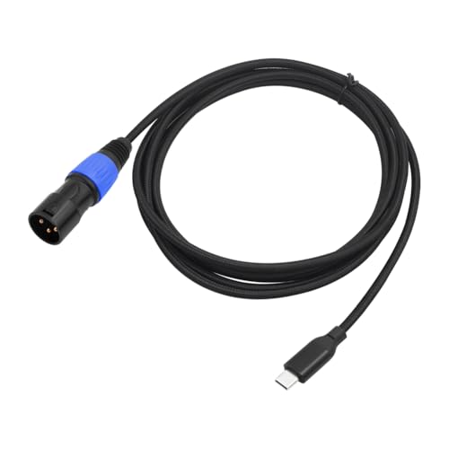 Lbvzxkad Cable USB-C A XLR Macho de 3 Tipo C para Consola de Mezclas, Amplificador, Altavoces de Audio, Teléfonos Portátiles y Móviles de 300 cm