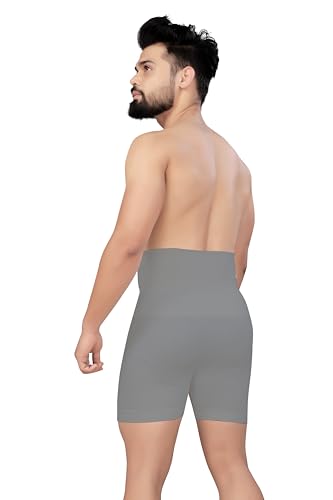 Image of Tummy Tucker Men Shapewear for Control Seamless High Waist Slimming Underwear Body Shaper Boxer Stomach Fitness for Exercise & Workout Briefs