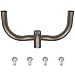 Double Bullhorn Bracket 180 Degree Pole Top Mount for 2 Lights Outdoor Slip Fit Lights LED Shoebox Parking Lot Lights
