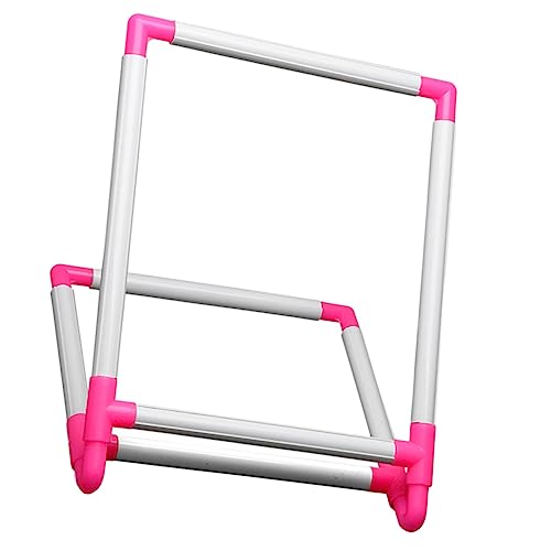 LALAFINA Embroidery Frame Stand Cross Stitch Holder PVC Embroidery Shelf Easy Assembly