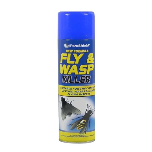 MIXEL Fly & Wasp Flying Insect Killer Spray, Long-Lasting Solution, Convenient Spray Mechanism, Easy-To-Use Aerosol Nozzle, Both Indoor And Outdoor Use, (1 Pcs)