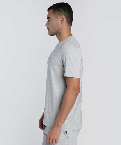 PUMA Unisex ESS Elevated Tee T-Shirts, Light Gray Heather, M – Ansicht 2