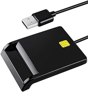 MMUSC CAC Sd Card Reader Military, CAC Reader, Smart Card Reader DOD Military USB Common Access CAC, Compatible with Windows, Mac OS and Linux, Plug N Play, Compatible with Smart Chip Cards