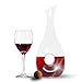 Maypes Wine Decanter – 1500ml Elegant Wine Aerator – Durable Crystal Glass Decanter with Lid – Crystal Clear – Aerator for All Wines – Housewarming Option - Holiday Gift Decanter