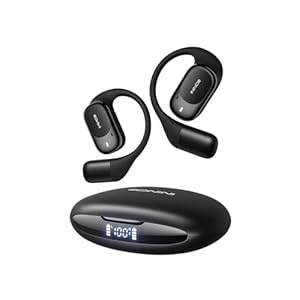 Open Ear Headphones – Wireless Bluetooth Earbuds with Smart Power Display, 40H Playtime, Clear Calls, Comfortable Ear Hooks, IPX5 Waterproof Over Earbuds for Sports, Workout, Running