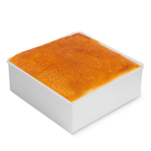 Moule à Gâteau au Fromage Carré de 8,7 X 8,7 X 3 Po avec Fond Amovible Moule à Gâteau Rectangulaire en Aluminium Moule à Gâteau en Mousse Antiadhésif Moule à Pain Accessoires de Cuisson