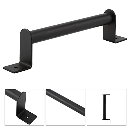 Maçaneta da Porta Deslizante de Aço Carbono Resistente Preto para Hardware de Portão de Armário