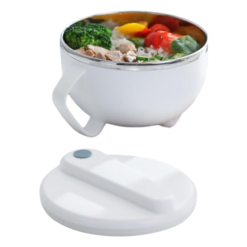 ラーメンボウル スープボウル ヌードルボウル 1.1L 大容量 蓋付き 麺鉢 麺丼 インスタントヌードルボウル 即席めん丼 ランチボックス 麺料理 食事用 食器 保温 断熱 漏れ防止 持ち運び便利 使用/清潔簡単 寮 家庭 学校 旅行 運動会 お花見 オフ