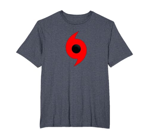 Hurricane Weather Symbol T-Shirt T-Shirt, Men's Big and Tall, Heather Blue, 4X Tall