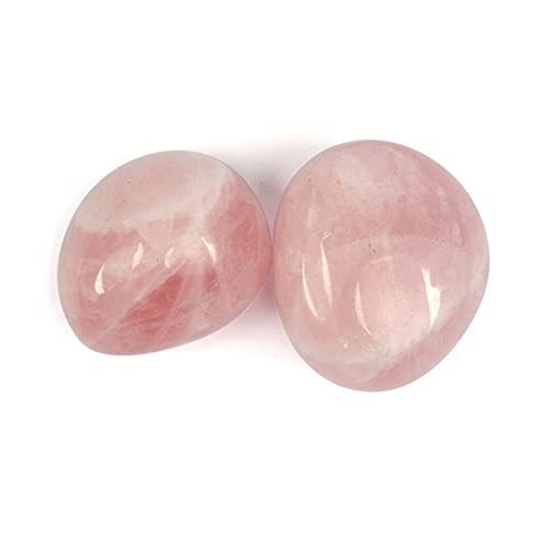Image of Reiki Crystal Products Natural Rose Quartz Brazilian Tumble Stone Raw Rough Stones for Reiki Healing and Crystal Healing Tumbled Stone (Color : Pink)