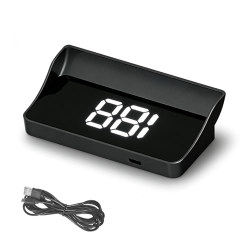 Car Heads Up Display Digital Speedometer Car MPH - GPS HUD Speedometer Car MPH Plug & Play for All Vehicles