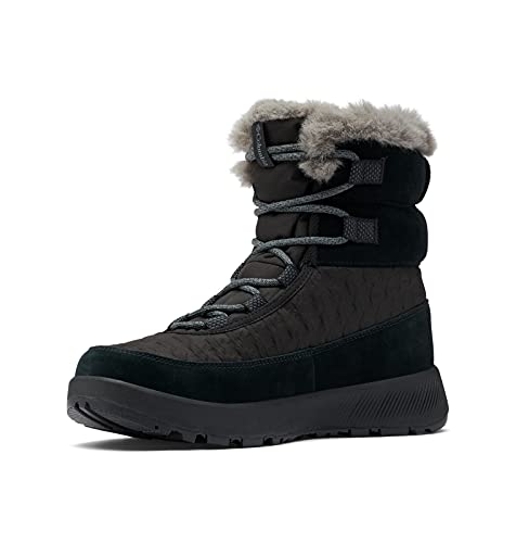 Columbia Womens Slopeside Peak Luxe, Black/Graphite, 8
