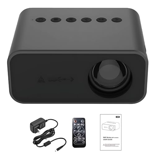 wkao Projecteur de poche LED 1080p, miroir sans fil et filaire pour smartphone, mini projecteur Pico, écran 16-100