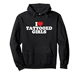 Photo Gallery i love tattooed girls felpa con cappuccio Photo Gallery i love tattooed girls felpa con cappuccio