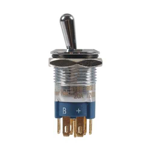 Interrupteur bouton-poussoir métal 16mm 12V précâblé avec LED