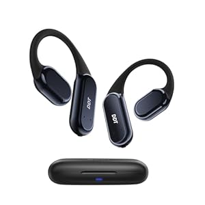 Ture Wireless Bone Conduction Earphones, OWS Open Ear Headphones with Earhooks, Bluetooth 5.3, Up to 60H Playtime with Case, IP68, AAC/SBC, for Cycling Yoga Workouts